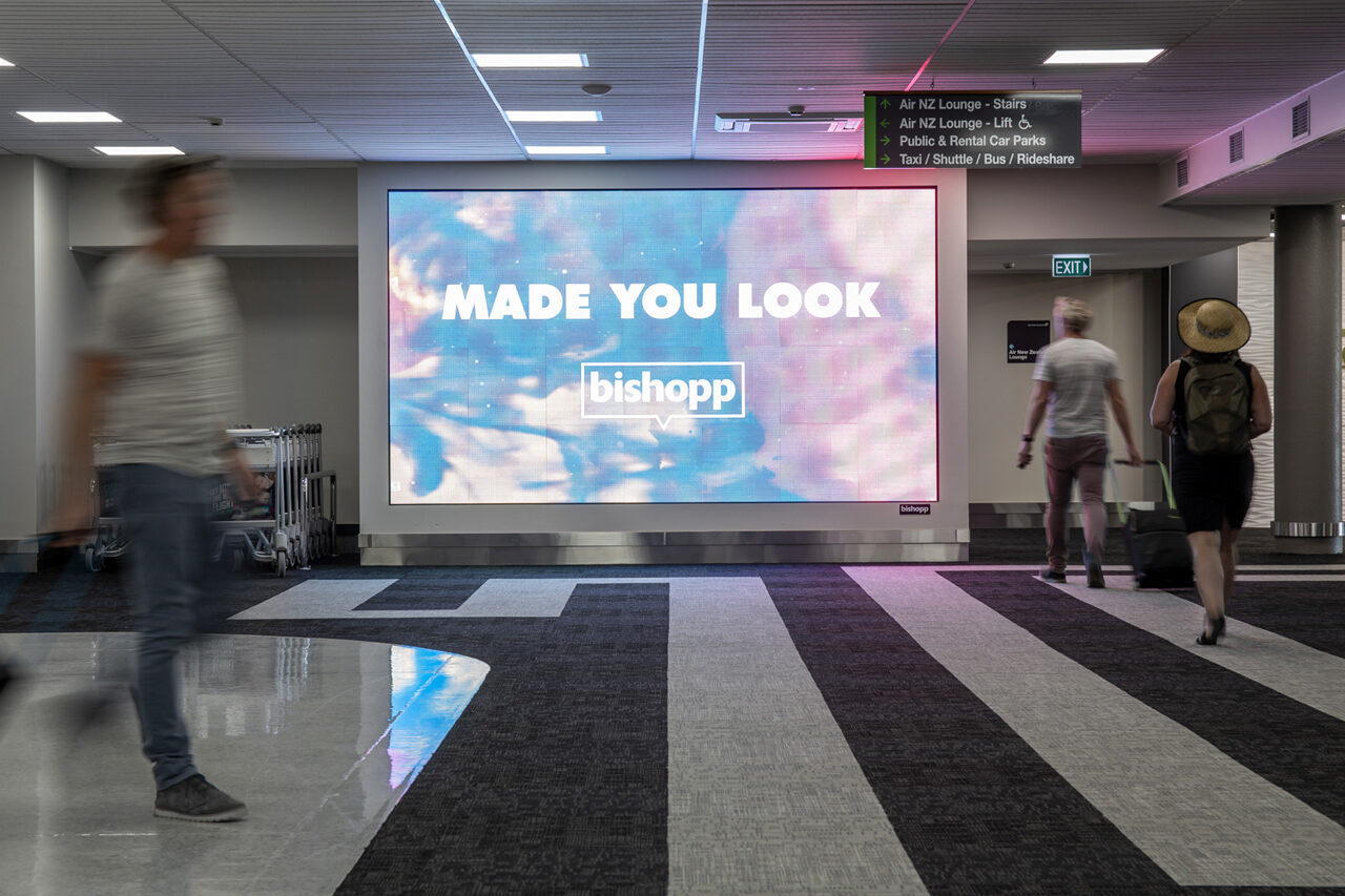 Palmerston North Airport, Airport Advertising, Bishopp Airport Advertising, Bishopp Group, Palmerston North Advertising