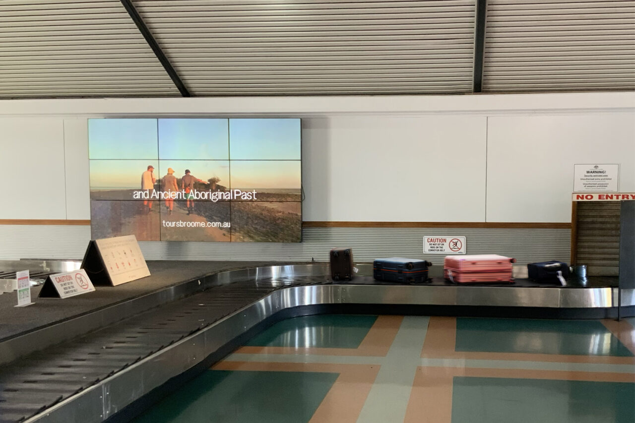 Broome Airport, Broome Airport Advertising, Bishopp Airport Advertising, Bishopp Group